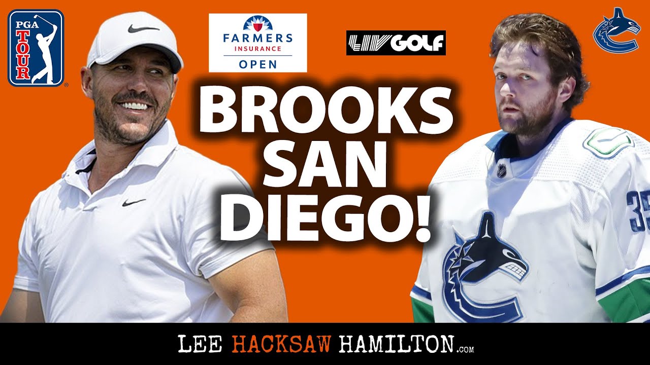 Brooks Koepka returns to Torrey Pines. Rory McIlroy says PGA-LIV merger dead. NHL Cannucks rebuild.