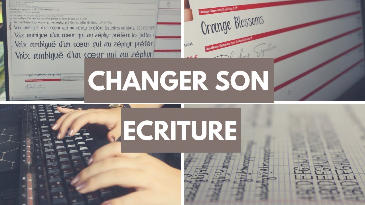 COMMENT CHANGER SON ÉCRITURE || Typhanie