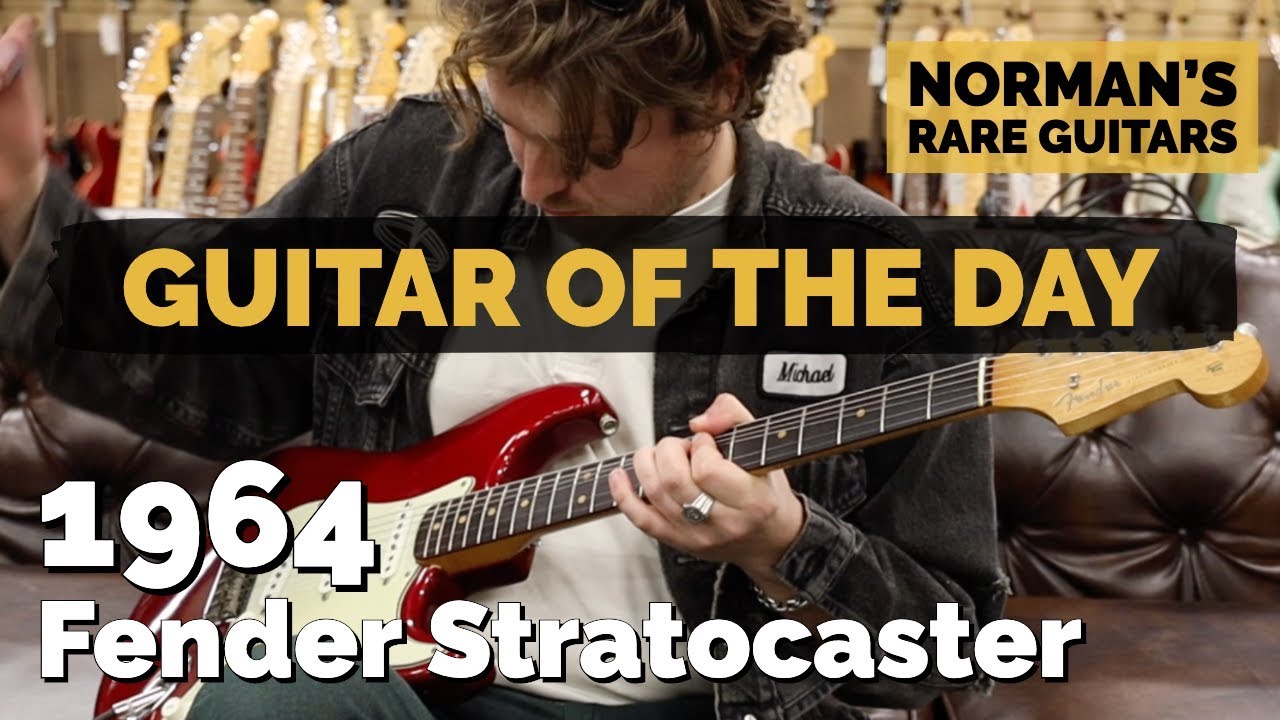 Guitar of the Day: 1964 Fender Stratocaster Custom Color Candy Apple Red | Norman's Rare Guitars