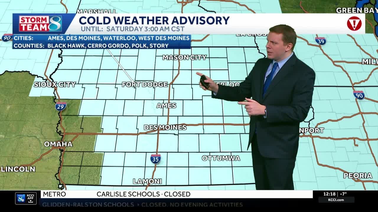 Iowa weather: Harsh winter temperatures continue into the weekend