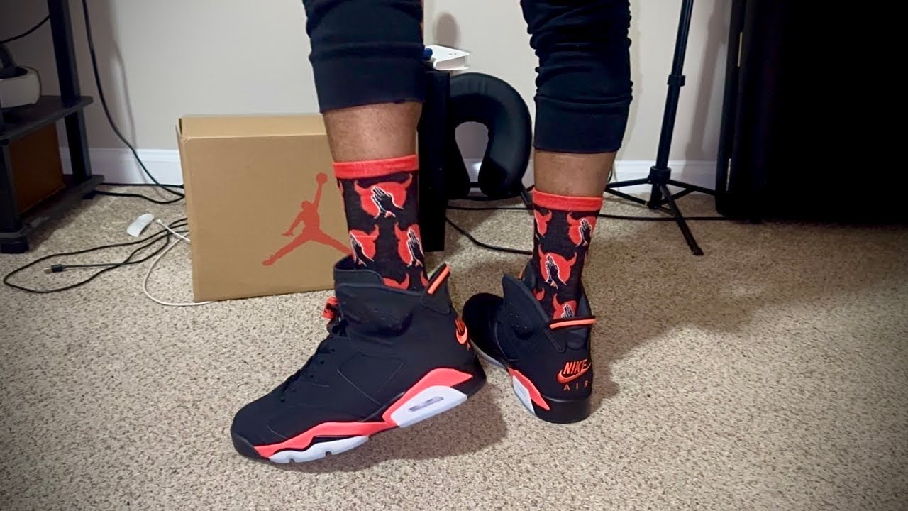 Обзор кроссовок Air Jordan 6 “SALESMAN INFRARED” 🧯 2026 + фото на ногах