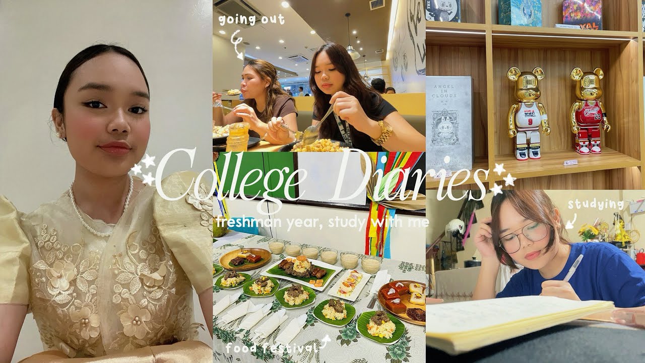 COLLEGE DIARIES 𐙚 ‧₊˚ &sdot; | studying, 1st year as HM student, food festival, uni diaries
