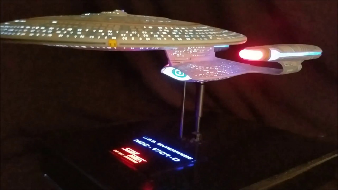 Enterprise D 1/1400 Lighted Scale Model (1st Attempt)