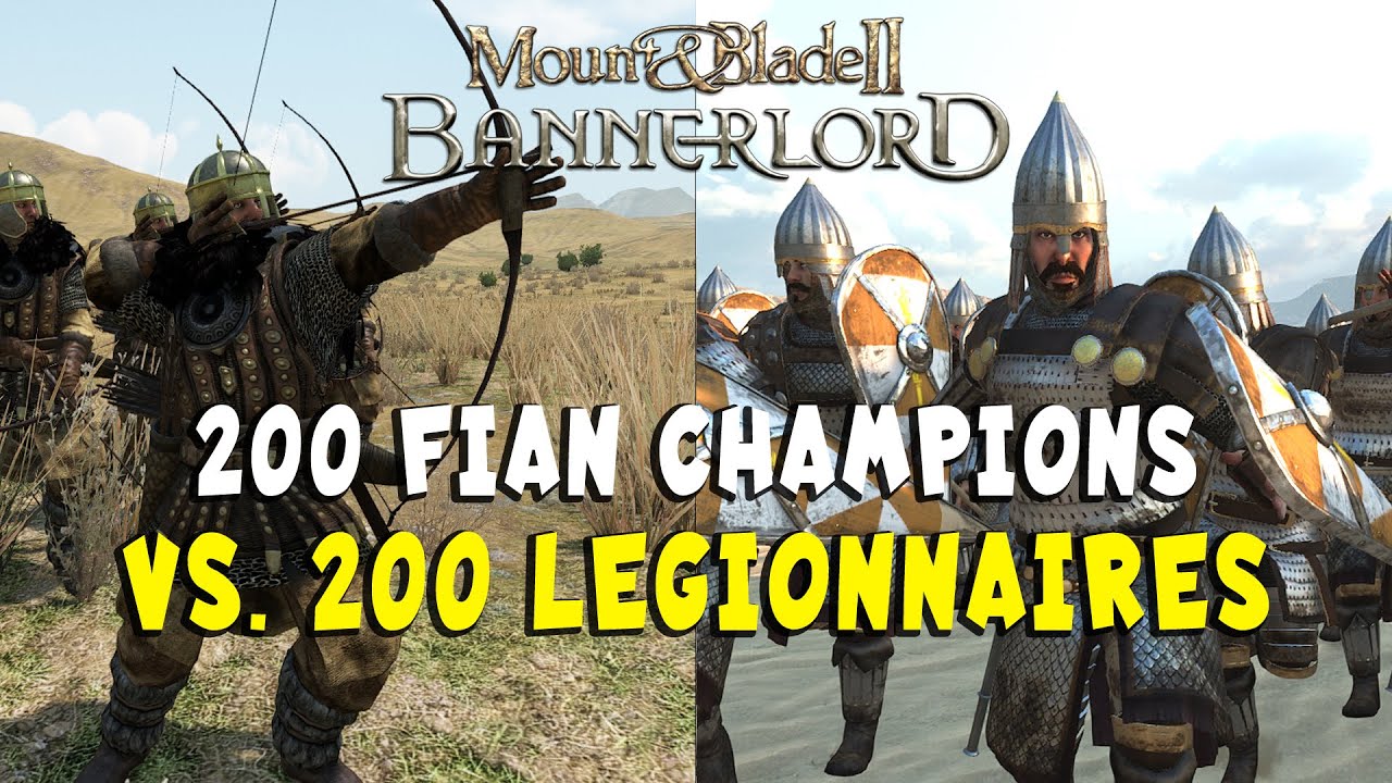 200 Fian Champions vs. 200 Legionary in Bannerlord