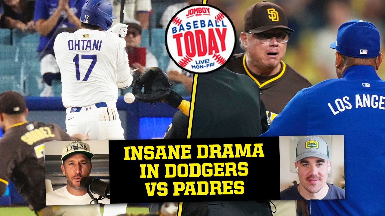 Shohei Ohtani, Fernando Tatis thrown at in WILD Dodgers/Padres series | Baseball Today