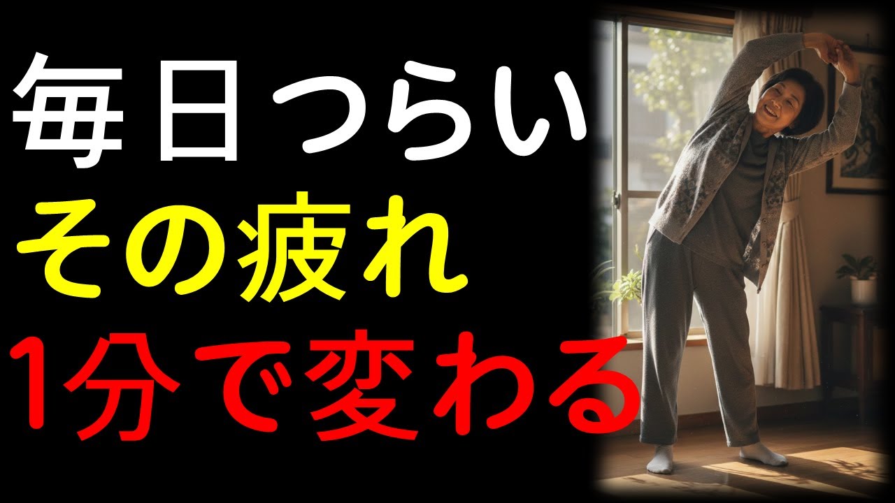 毎日つらいその疲れ、たった1分で全身の気力が戻る習慣