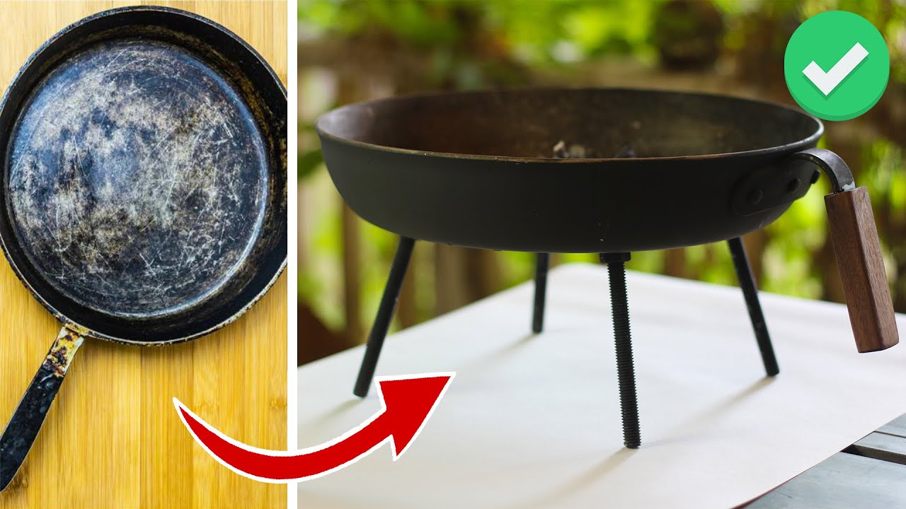 Unique idea from old frying pan! I wish I'd known about it before...