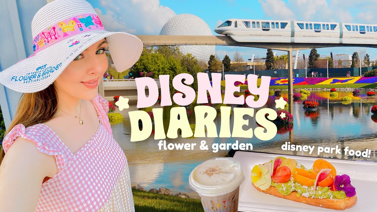 DISNEY WORLD VLOGS ✿  Rating Disney world Foods at Disney Epcots Flower and Garden Festival!