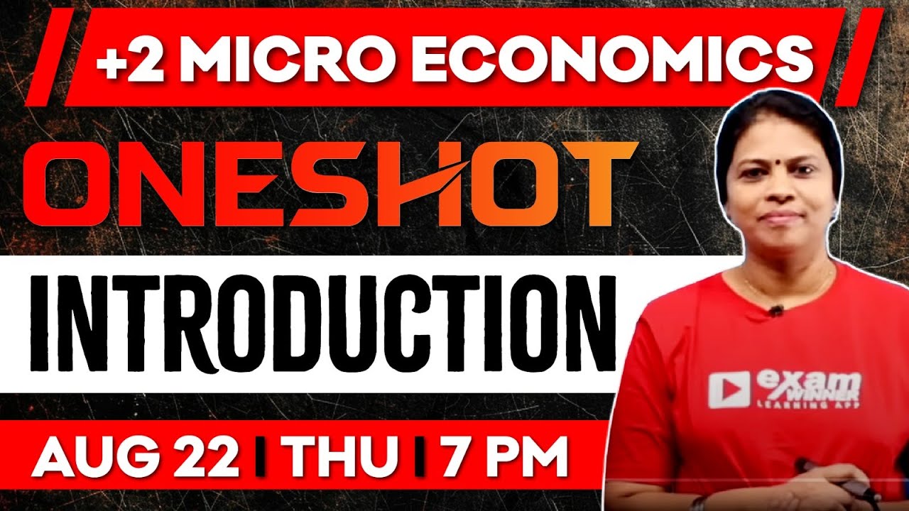 +2 Commerce | Micro Economics | Introduction | Oneshot | Exam Winner Class Plus two