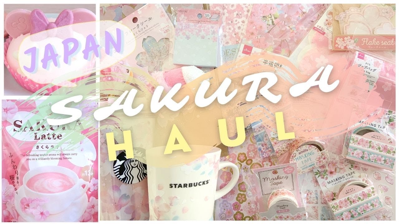 Huge Japan Sakura Haul 2021 | Starbucks / Disney / Daiso / Stationery