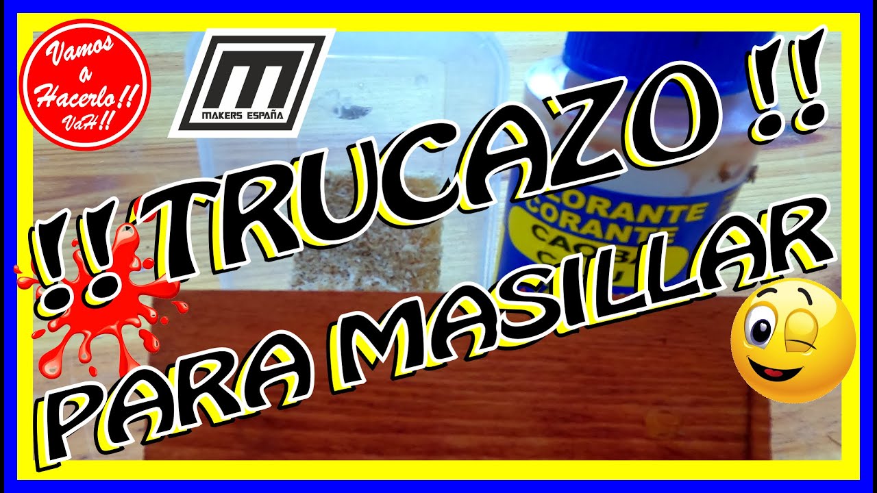 📣 COMO COLOREAR LA MASILLA PARA MADERA 📣