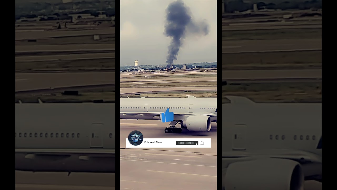 Fire at DFW   #Shorts #viral #automobile #jugglinglife #shortvideos #travel