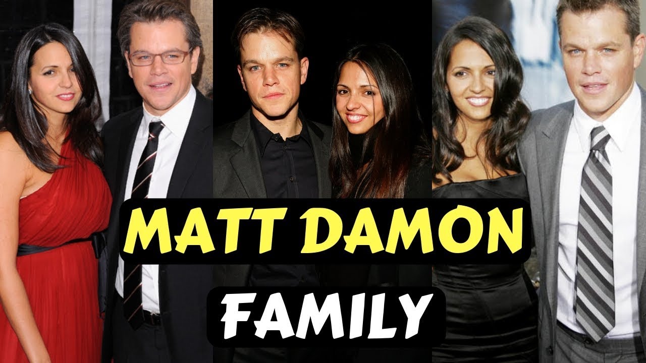 Actor Matt Damon Family Photos With Wife Luciana Bozán Barroso, Daughters, Father, Mother, Brothe