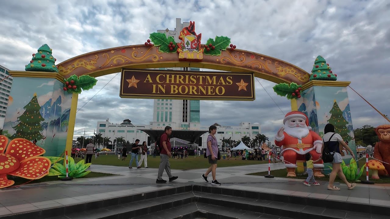 POV Walking Dataran Sibu | A Christmas In Borneo 2025 | Evening Walk