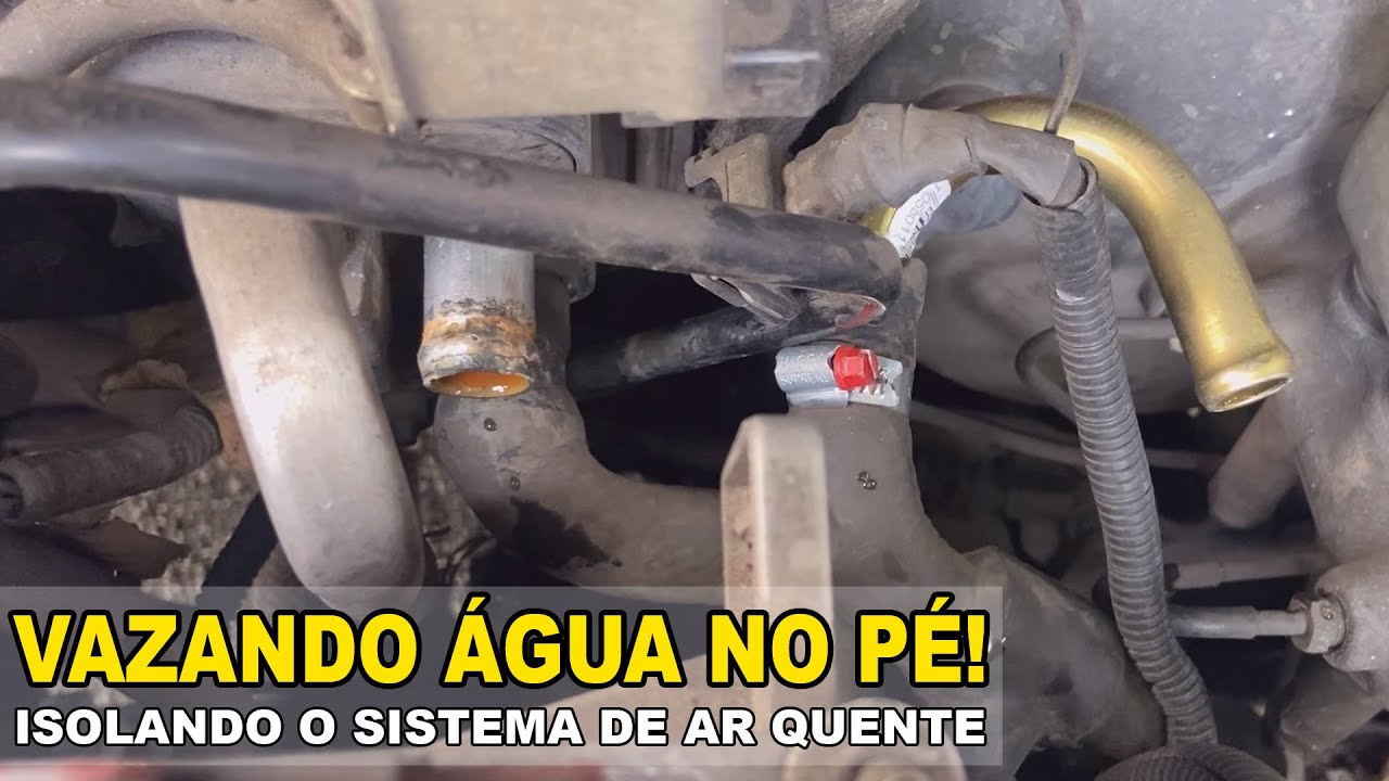 ÁGUA VAZANDO NO PÉ!!! FIAT SIENA 1.0 16V  VAZANDO AGUA PELO AR QUENTE! UNO PALIO STRADA IDEA PUNTO