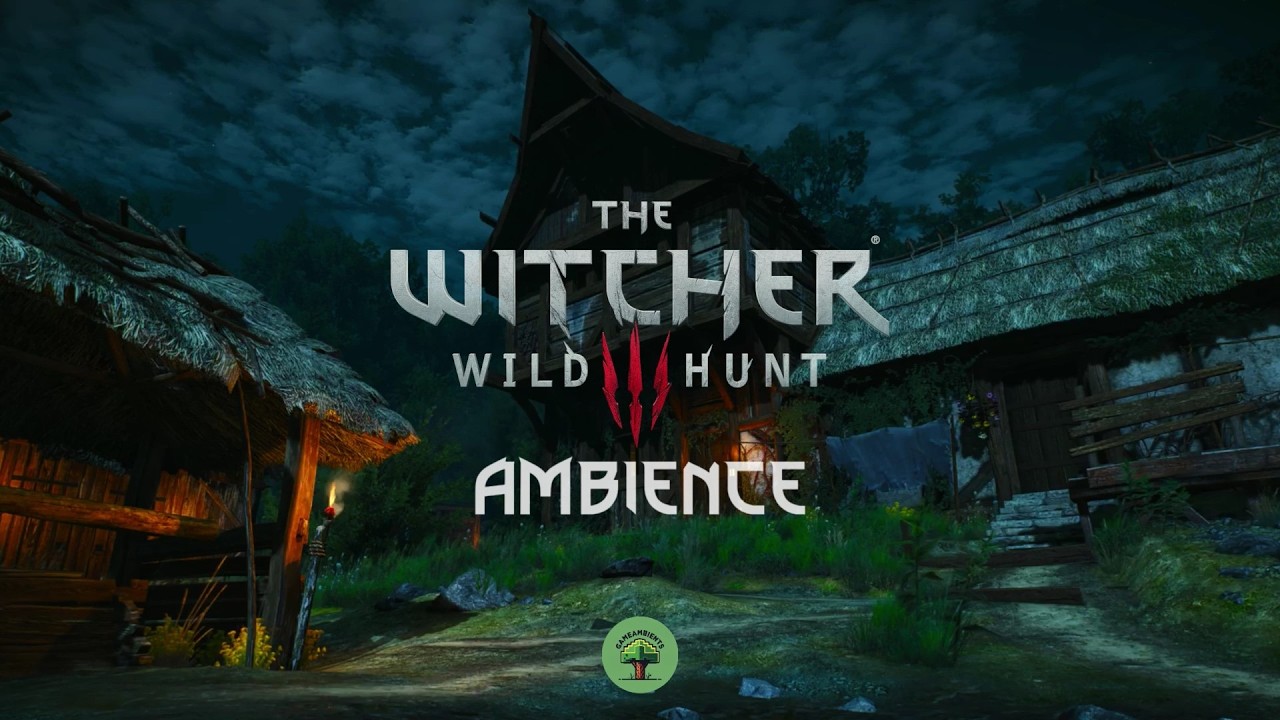 Cozy Thunderstorm in Velen 🌩️ - Relaxing Witcher Ambience and Music - Sleep / Study / Relax