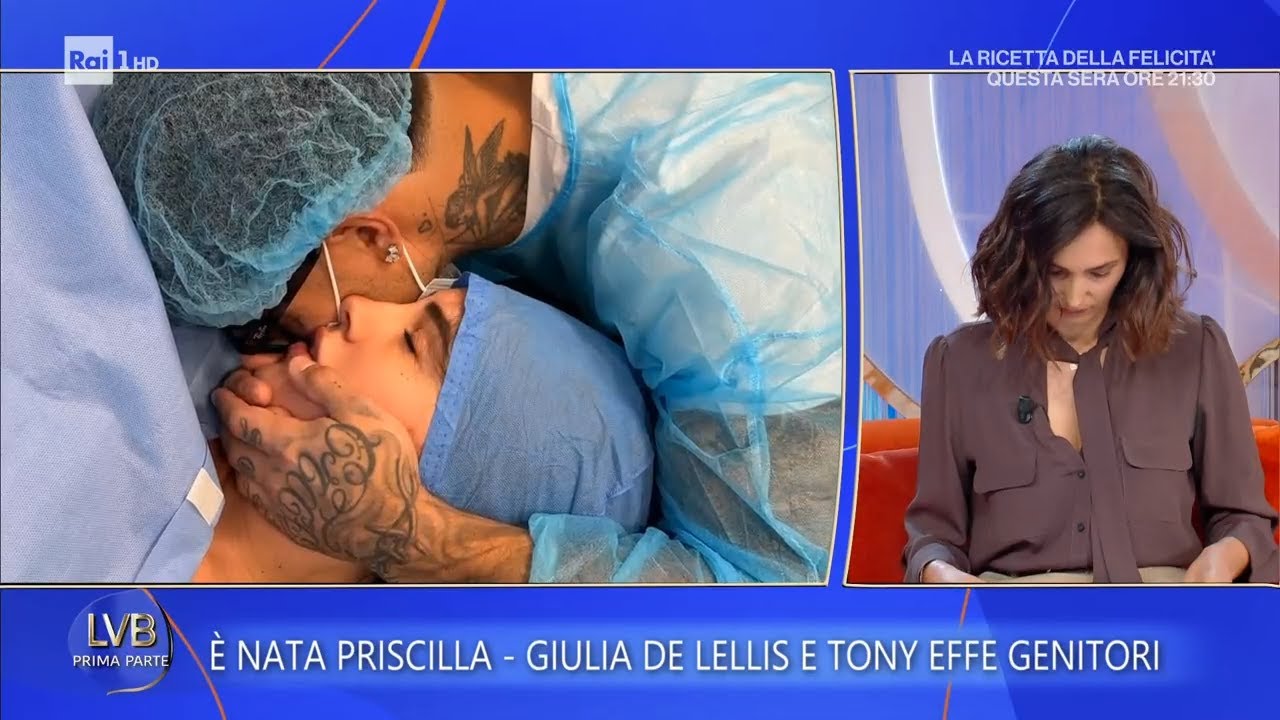 Giulia De Lellis e Tony Effe: è nata Priscilla - La volta buona 09/10/2025