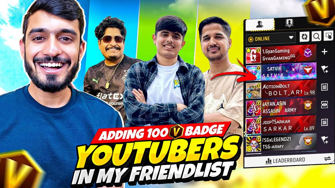 Add 100 V Badge Youtuber😲 To Friendlist Just In 24 Hours🤦&zwj;♂️ || Hard Challenge EP 7