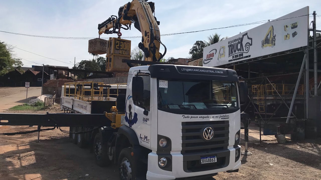 FIZEMOS UM SUPER TESTE DE CARGA COM UM ING 52 E FLY JIB