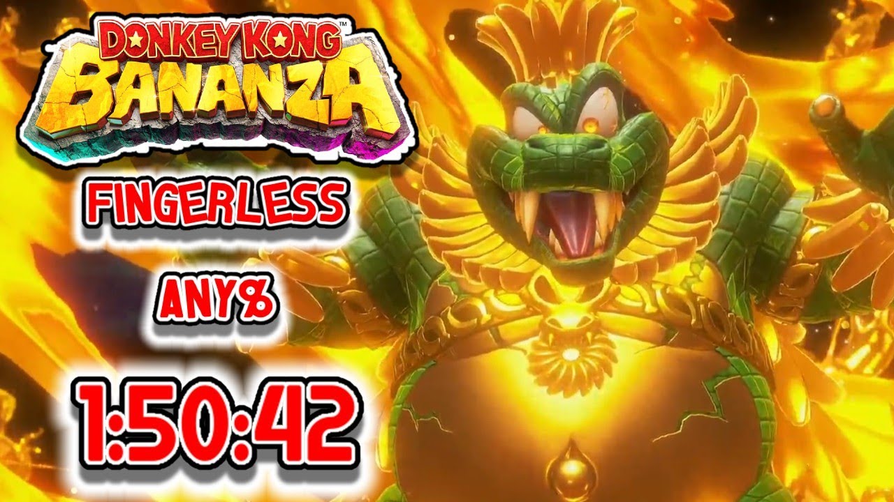 Donkey Kong Bananza! FINGERLESS ANY% Speedrun! in 