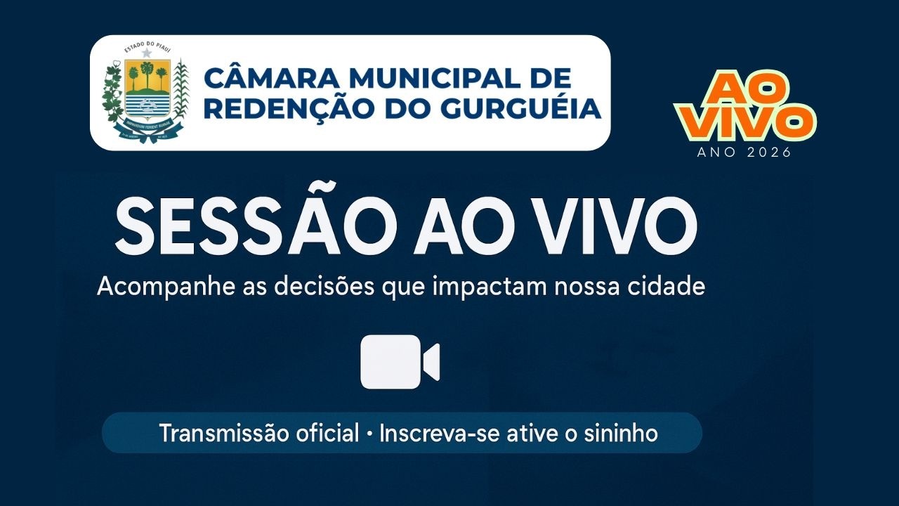 SESSÃO ORDINÁRIA DA CÂMARA DE REDENÇÃO – 02/03/2026