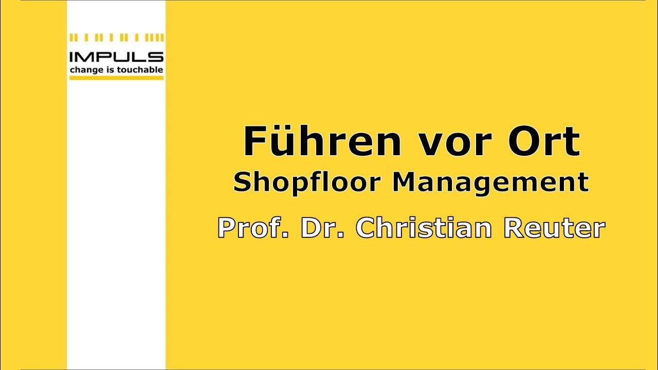 Lean Management Webinar - Shopfloor Management