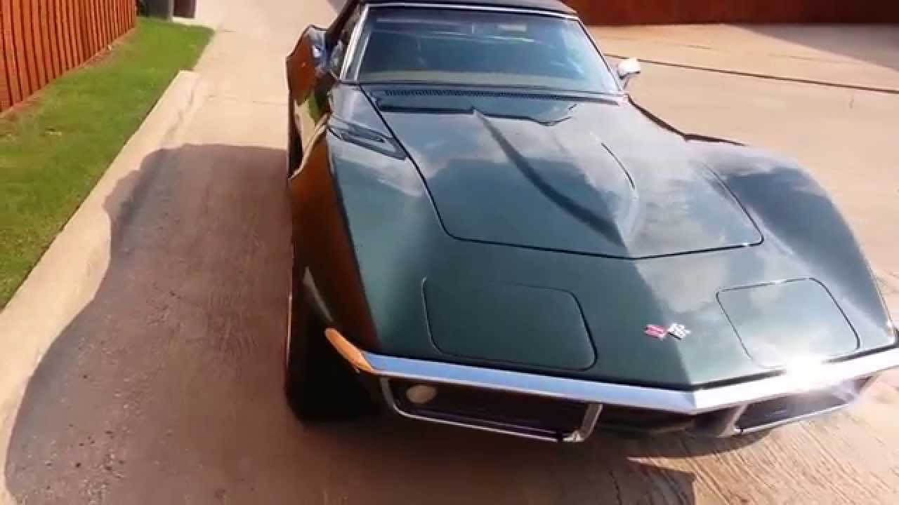 1969 Corvette Convertible 350/350 hp L46 Fathom Green, Saddle Leather