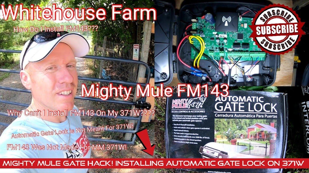Да, можно!!!! Устанавливаю Mighty Mule FM143 на мой привод ворот мощностью 371 Вт! Часть №4