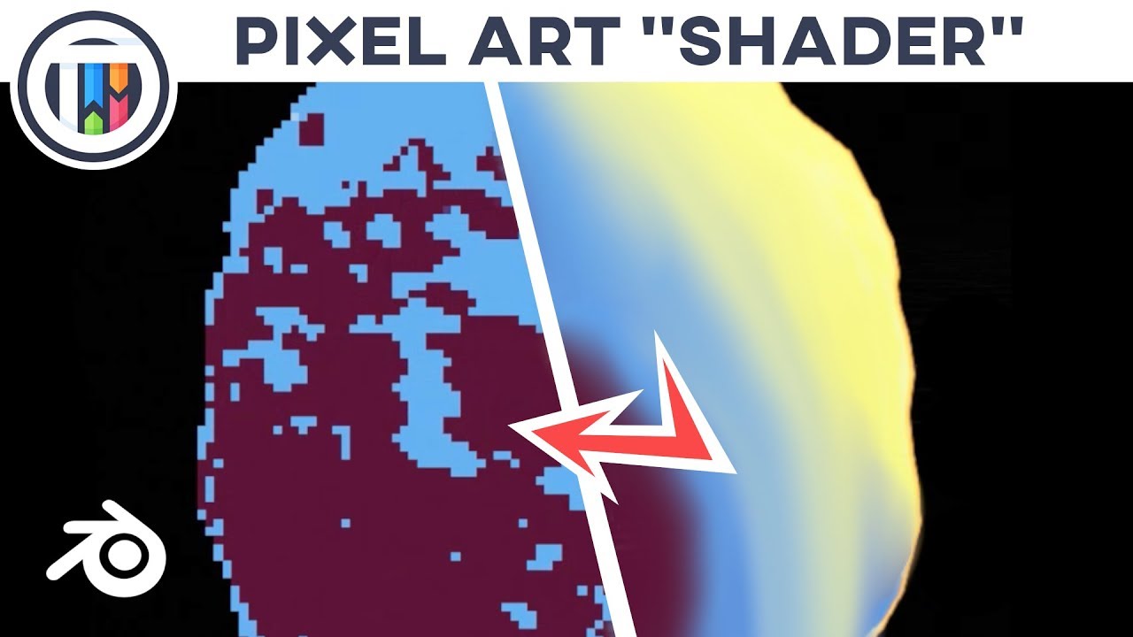 Blender 2.8 Eevee Tutorial - How to create PIXEL ART using 3D objects - Pixel Shader | TutsByKai