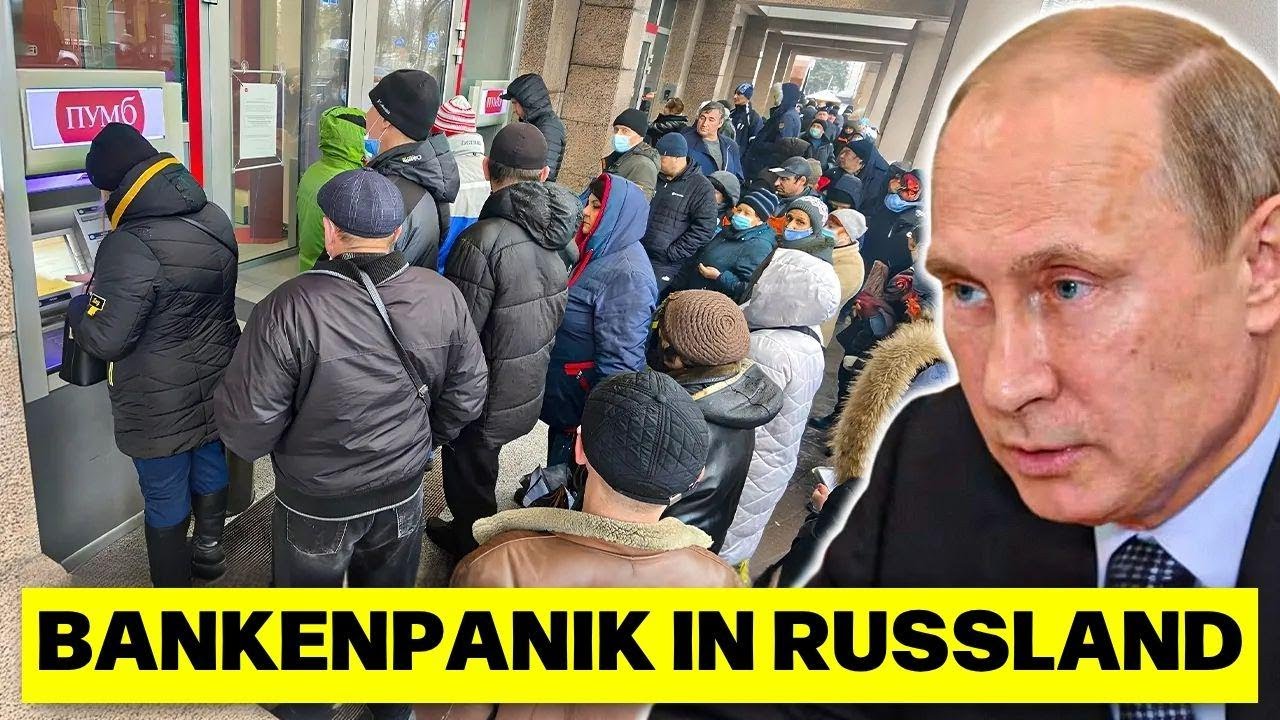 Banken-Krise in Russland: Putins Geldh&auml;user brechen ein, Milliardenabhebungen schockieren