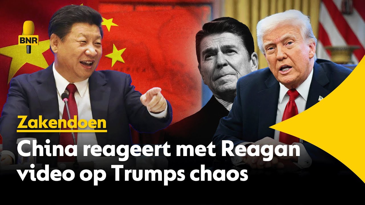 China reageert met een video van Ronald Reagan op de chaos die Trump heeft veroorzaakt