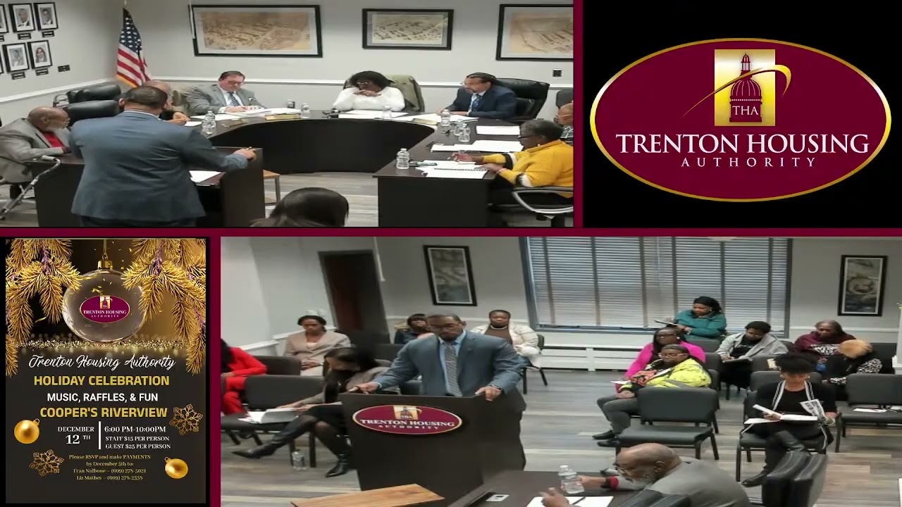 Trenton Housing Authority Board Meeting - 12/10/2025
