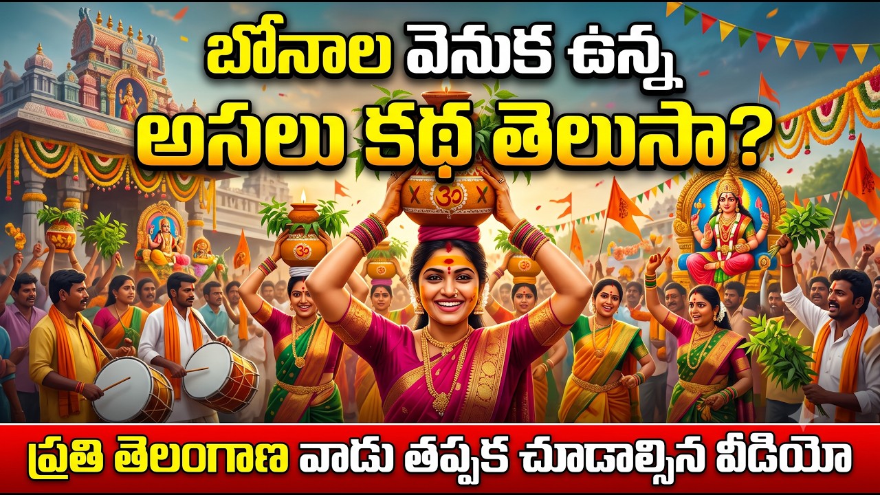 The Real Story Behind Bonalu Festival | Every Telugu & Telangana Person Must Watch  #bonalu History