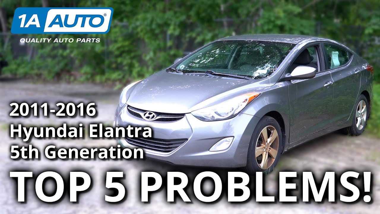 5 главных проблем Hyundai Elantra Sedan 2011-2016 5-го поколения
