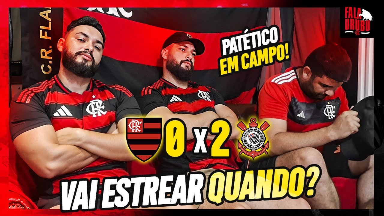 REACT FLAMENGO 0X2 CORINTHIANS! FLAMENGO SE ARRASTA EM CAMPO E É VICE DA SUPERCOPA!