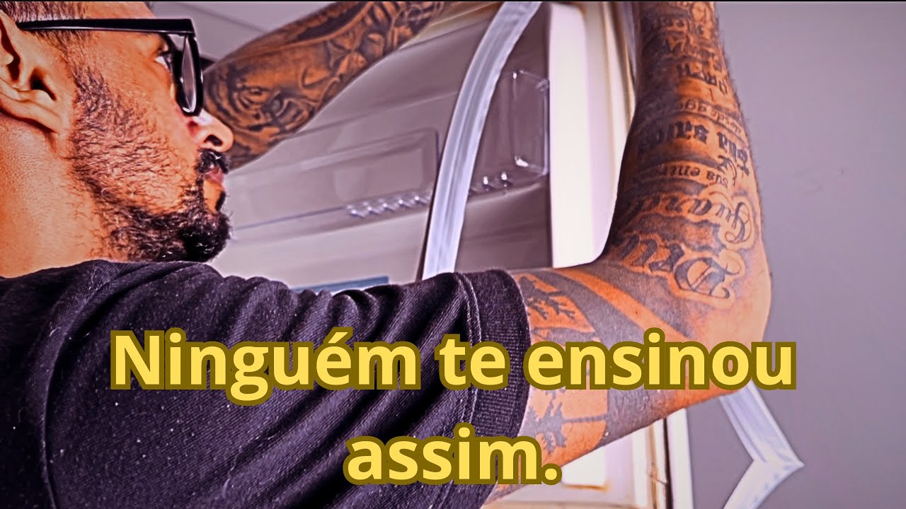 Como trocar borracha de geladeira, simples e fácil.