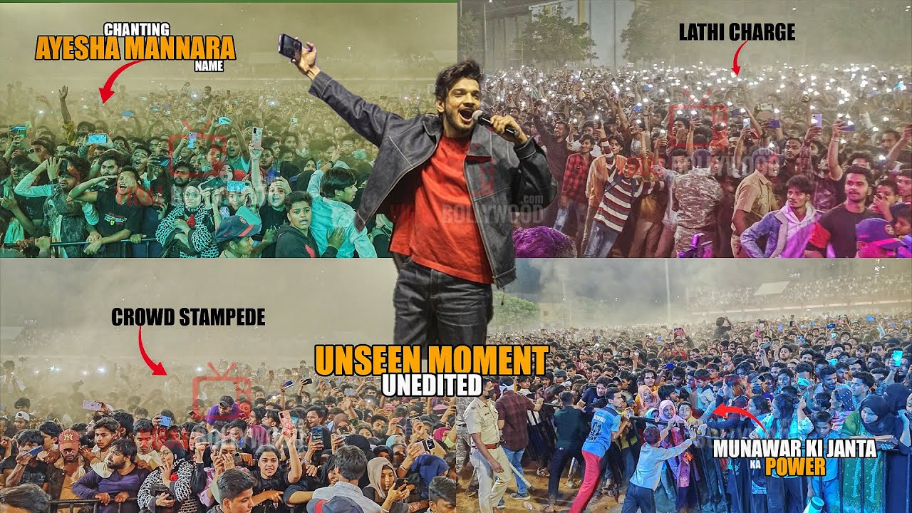 UNSEEN Moment | Unedited Version | Munawar Faruqui Mumbra Meetup | Chanting Ayesha Mannara Name