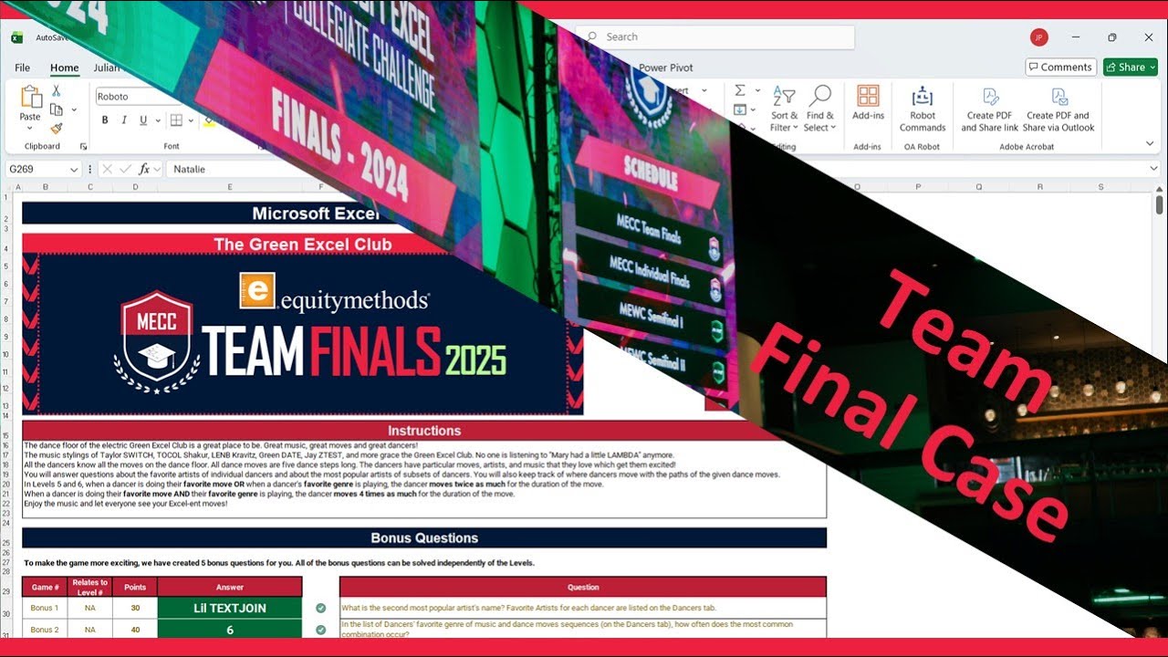 Microsoft Excel Collegiate Challenge 2025 - Team Final - The Green Excel Club