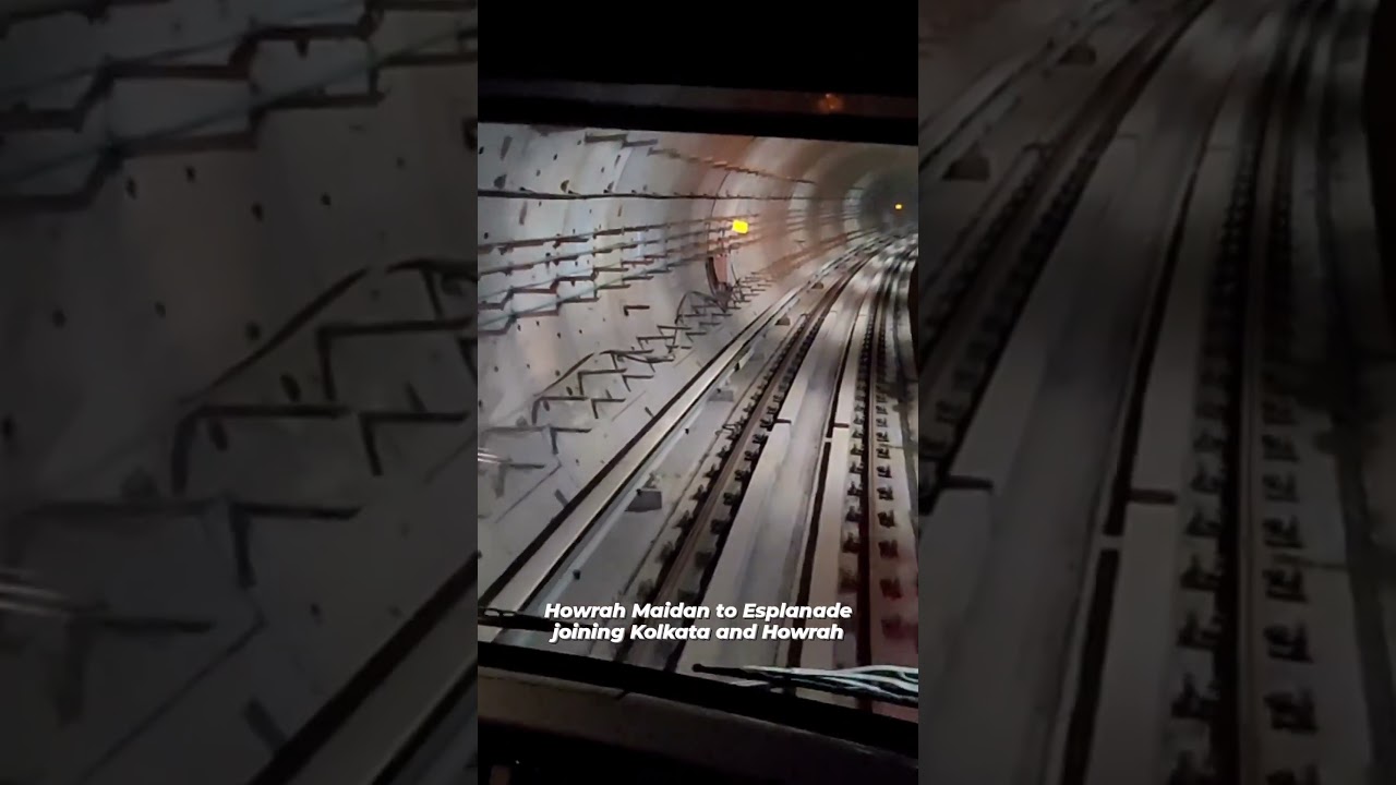 Underwater Metro Ride from Howrah Maidan to Esplanade! Project to be commissioned this year.