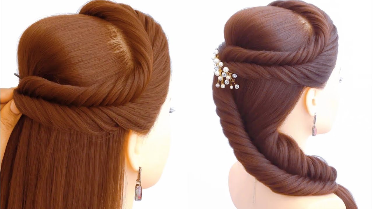 💁Beautifull - Different Side Style Hairstyle|Easy Hairstyle |Simple hairstyle |Hairstyle for Girls
