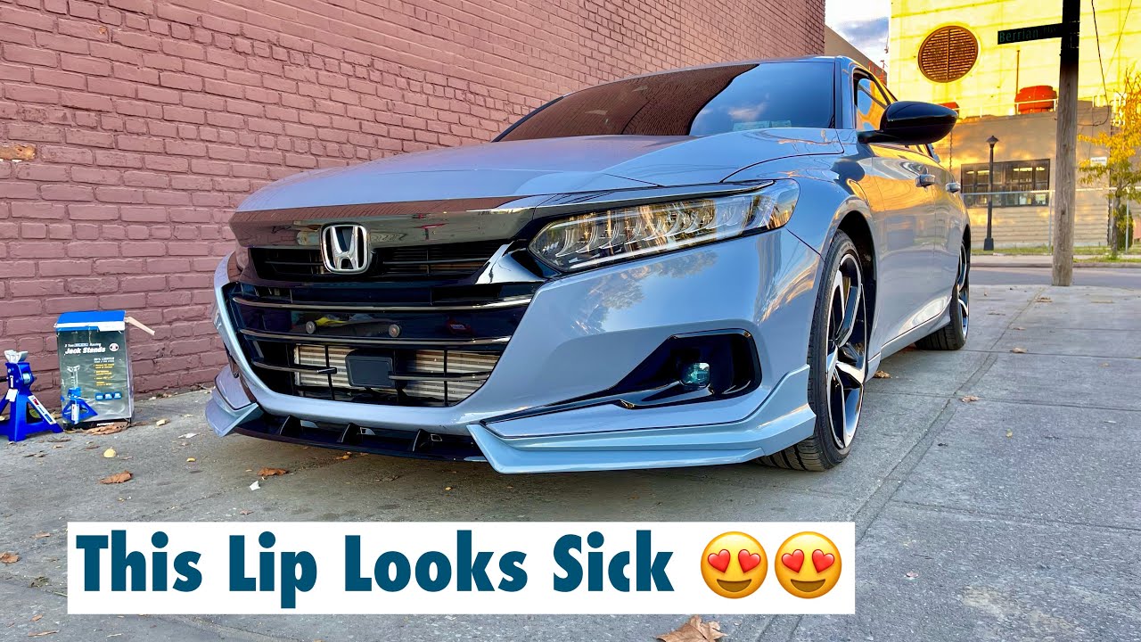 Передняя губа Yofer на моем Honda Accord 2.0T 2022 года