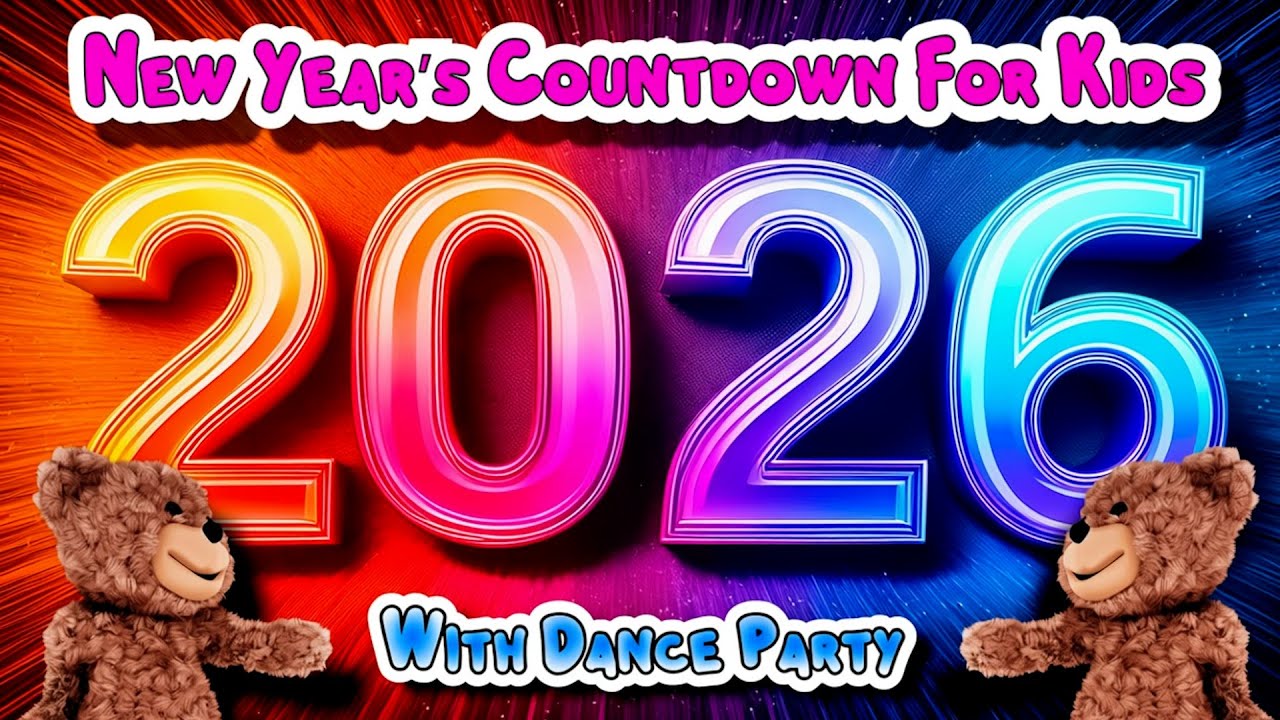 New Year's Eve Countdown For Kids with DANCE PARTY | New Year's Countdown Times Square 2026!