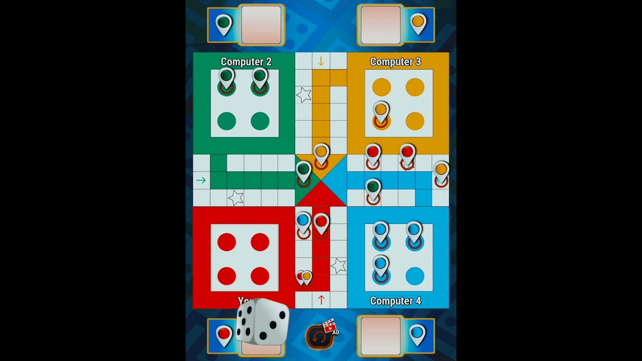 Tricks and Tips Ludo King | How to Win Ludo King | 4 players gameplay | Ludo king #247 #gameplay