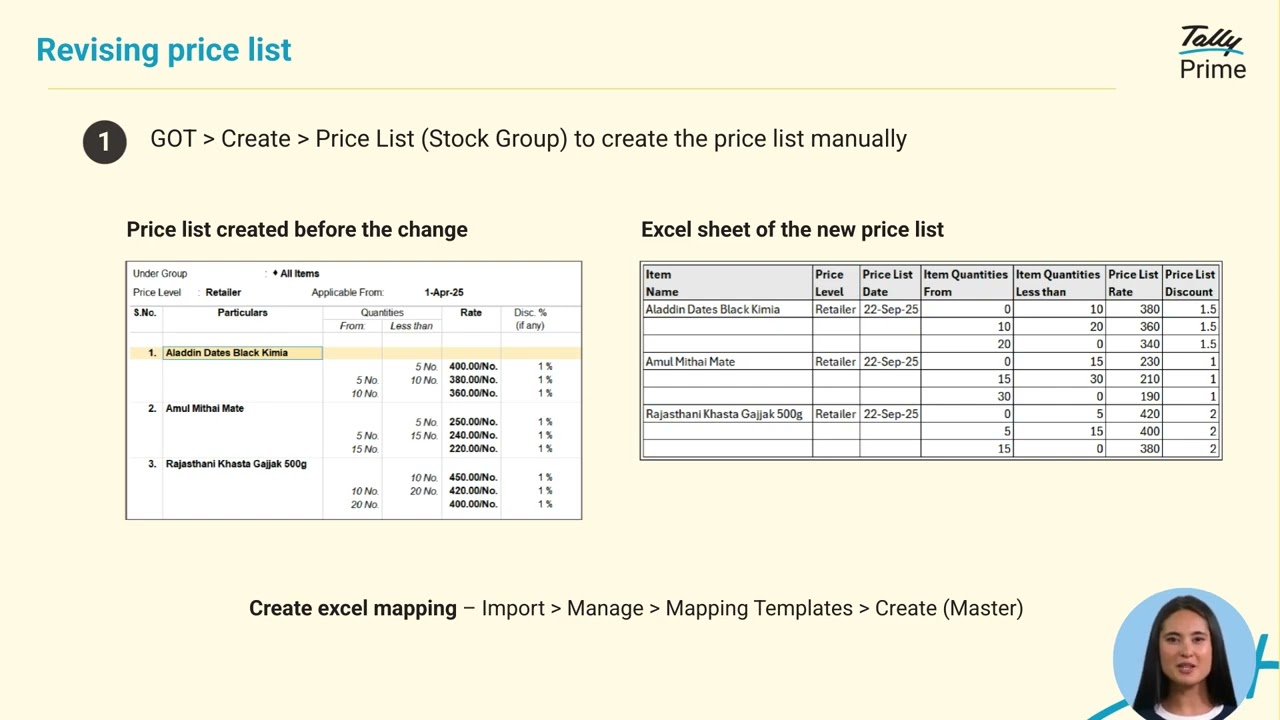 How to Revise Price List for Tax Rate Setup in Tally Prime | GST 2.0 with TallyPrime