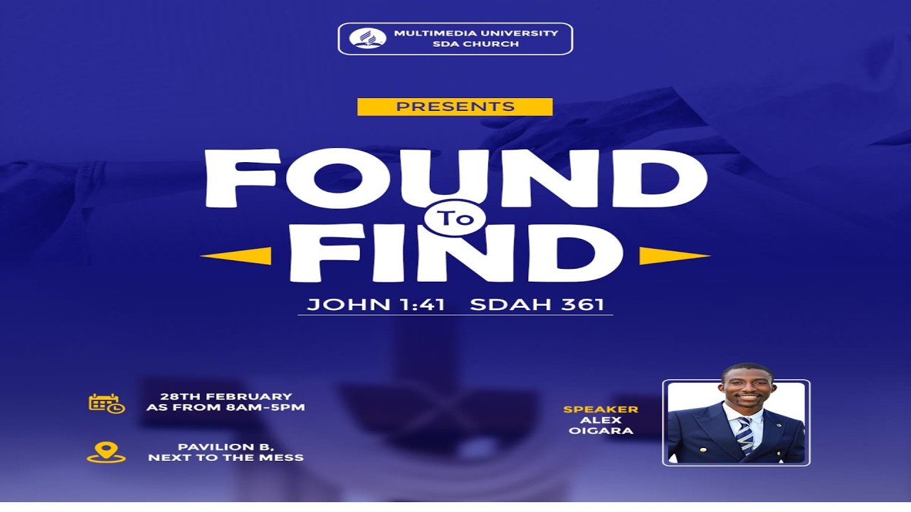 MULTIMEDIA UNIVERSITY SDA CHURCH || PERSONAL MINISTRY SABBATH || FOUND TO FIND || @EtechStudioz⁩