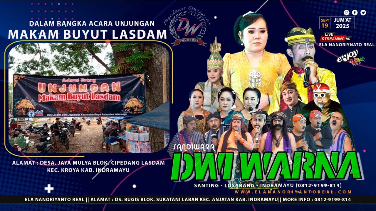 LIVE STREAMING MALAM | SANDIWARA DWI WARNA | BLOK. CIPEDANG LASDAM - KROYA | JUM'AT 19 SEPT 2025