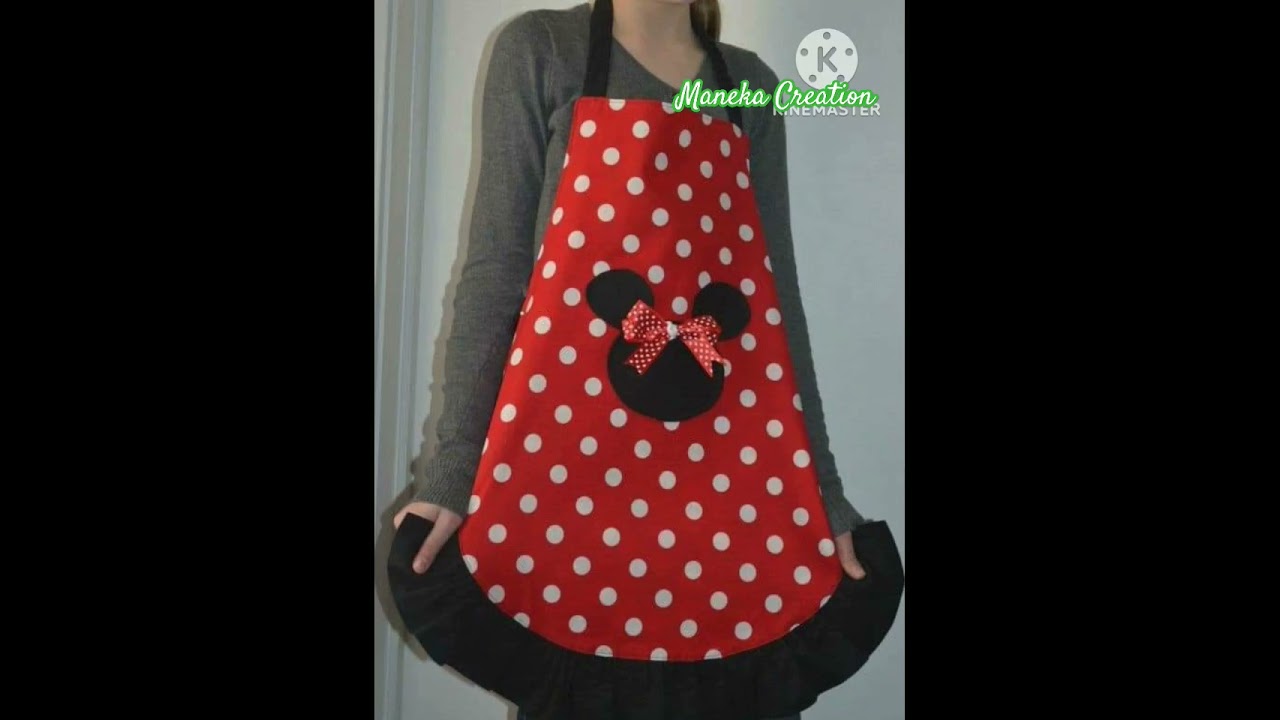 Best kitchen apron design | fan apron | homemade apron design |
