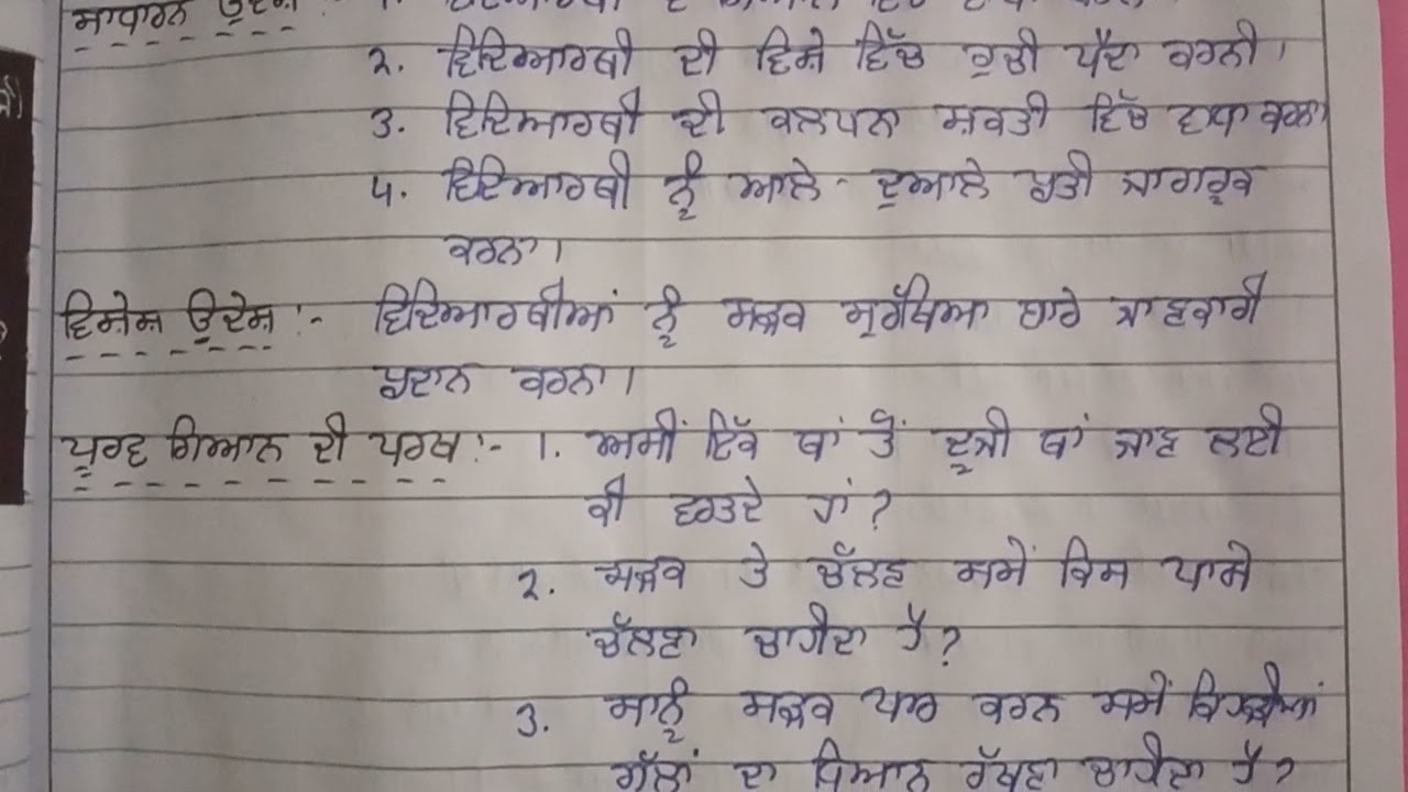 SST lesson plan in Punjabi language for B. Ed