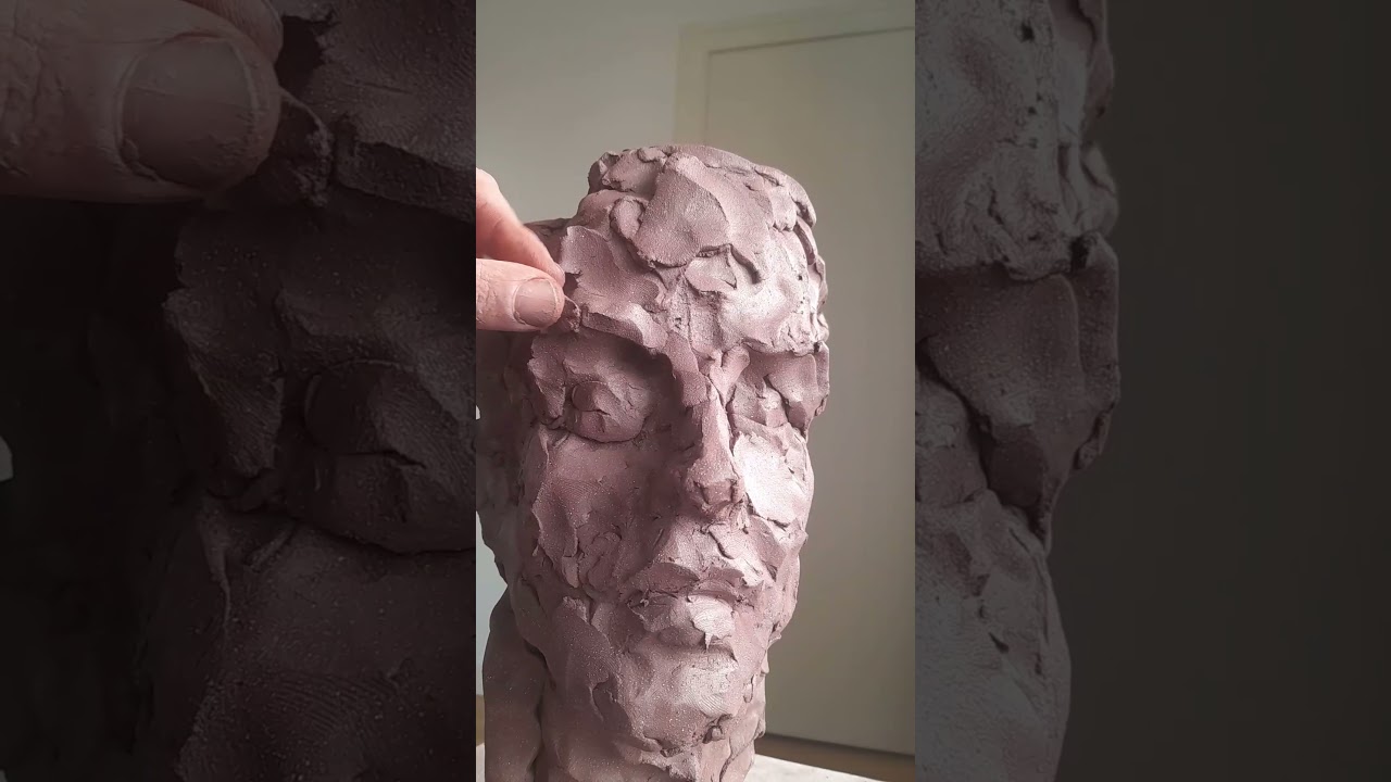 Sculpting.  Modelage Art process #subscribe 👉 #shorts #sculpting #artwork #sculpture #argile