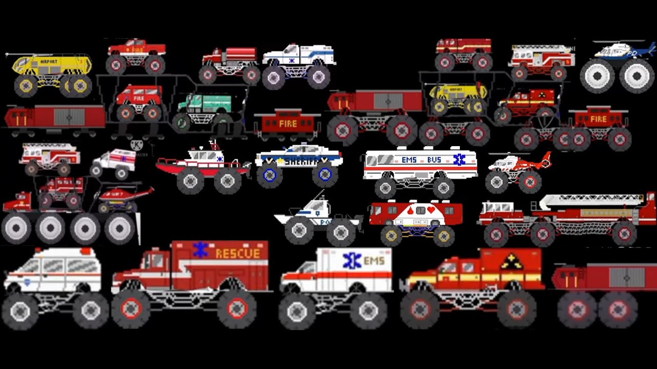 Monster emergency vehicles 2